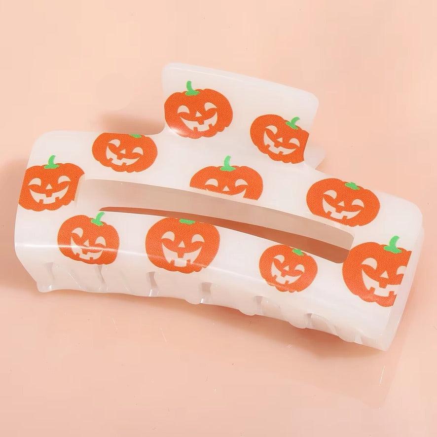 1 piece halloween pattern glow in the dark hair claw clip|hair clip|barrette|hair accessories