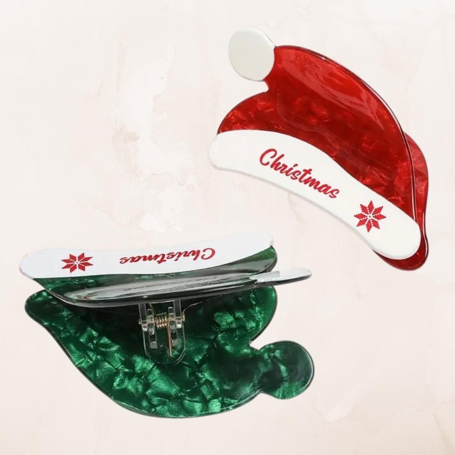 1 piece santa hat hair claw clip|hair clip|barrette|hair accessories