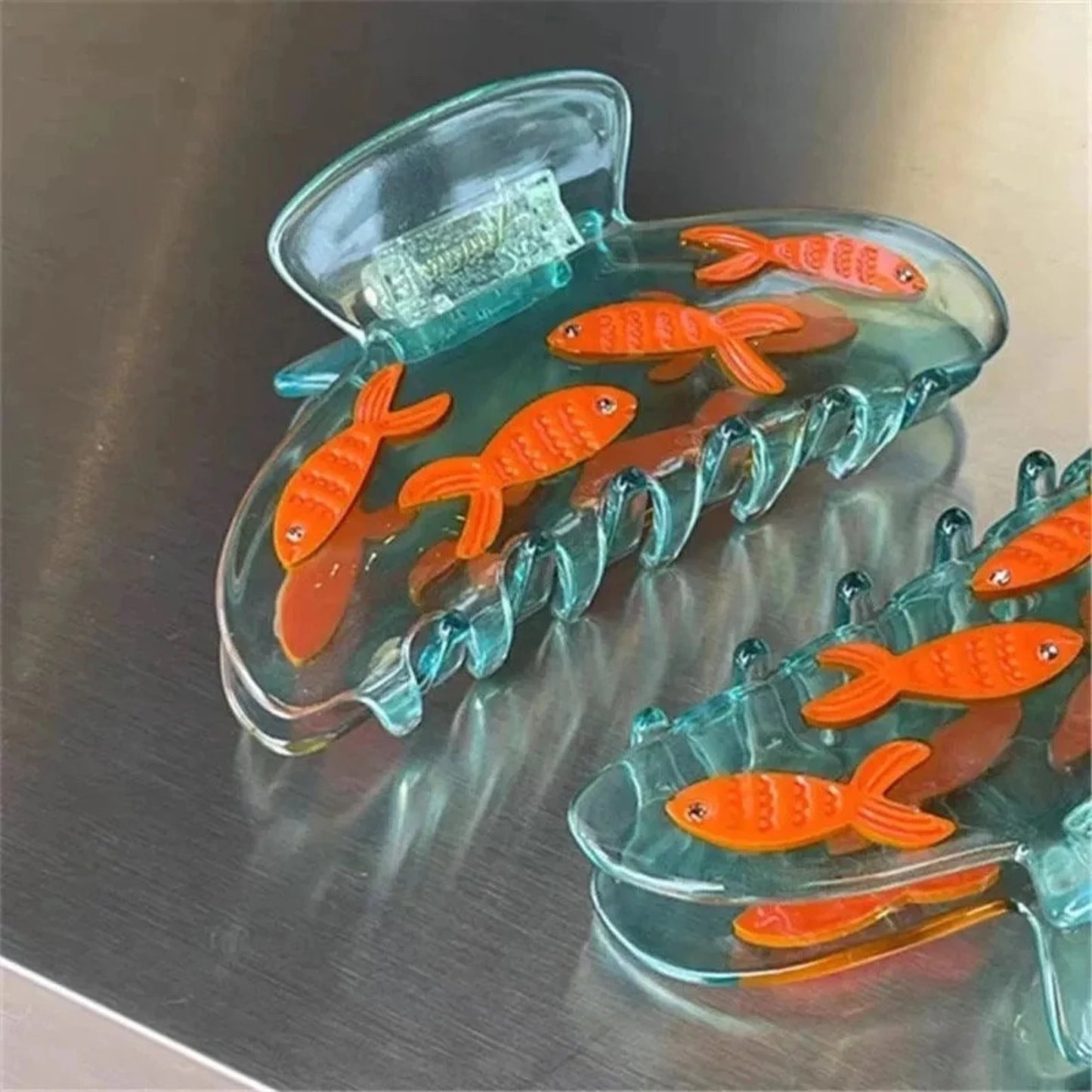 1 piece fish bowl hair claw clip|hair clip|barrette|hair accessories