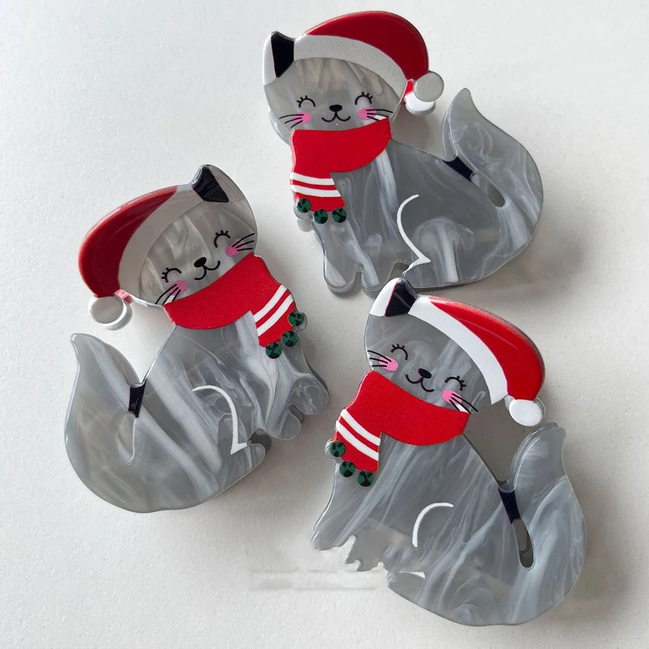 1 piece holiday cat hair claw clip|hair clip|barrette|hair accessories