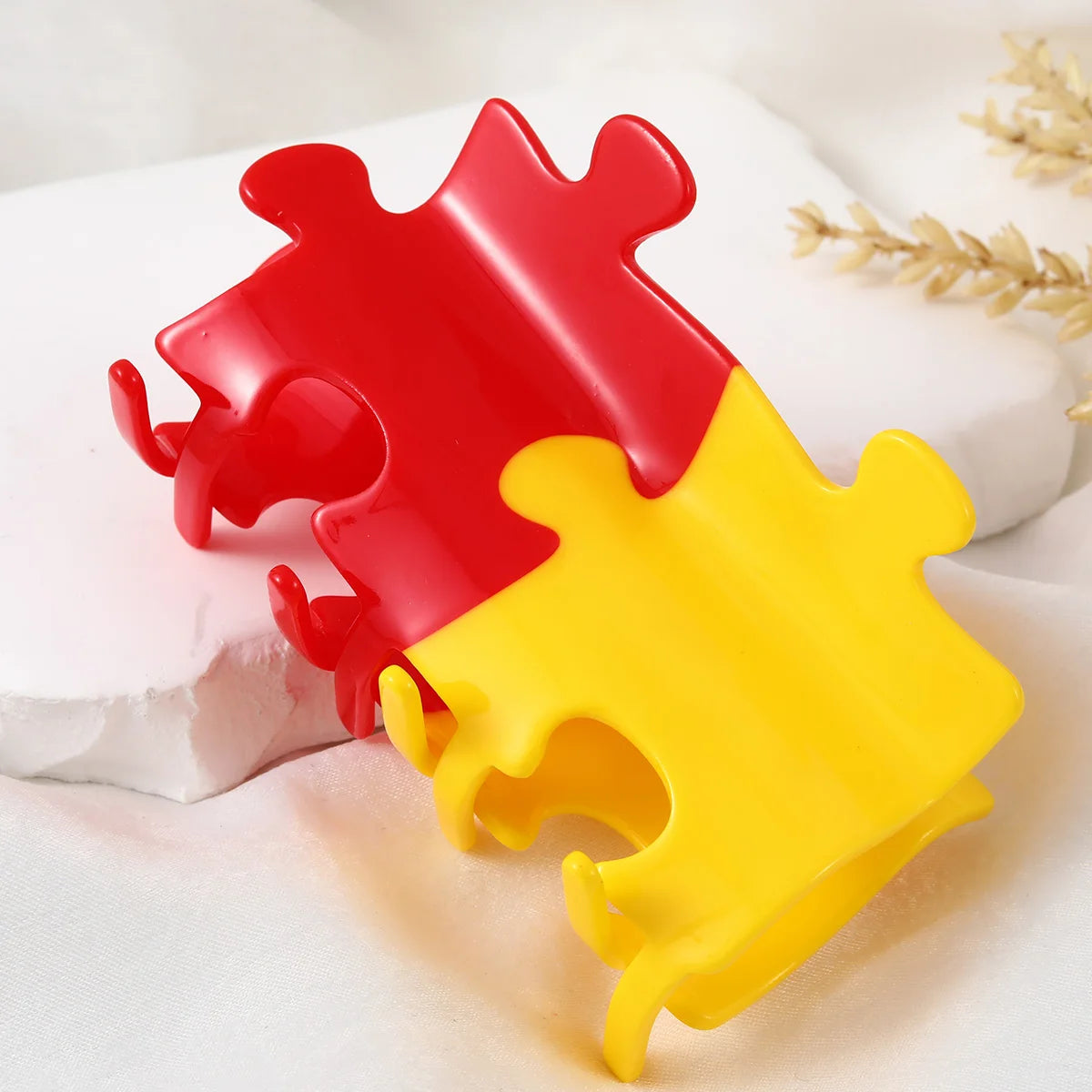 1 piece puzzle hair claw clip|hair clip|barrette|hair accessories