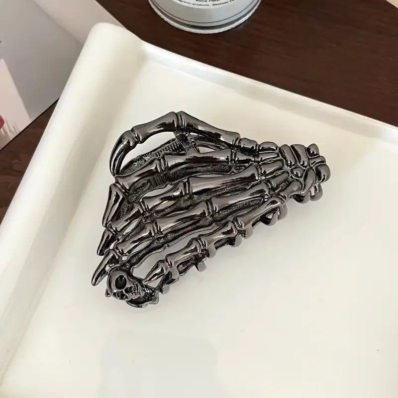 Retro Y2K Skull shaped Hair Claw Clip