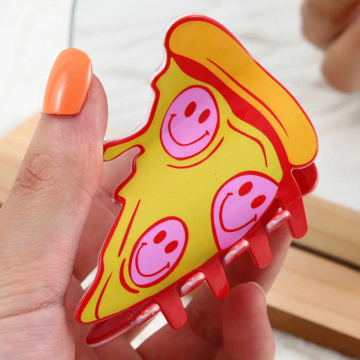 1 piece pizza hair claw clip|hair clip|barrette|hair accessories