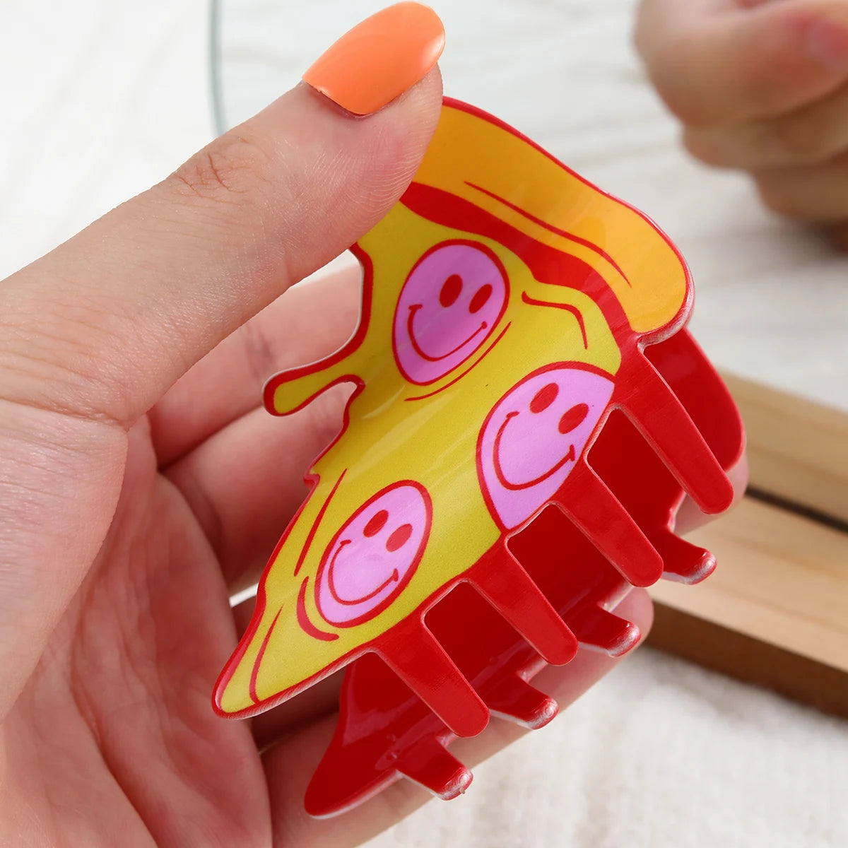 1 piece pizza hair claw clip|hair clip|barrette|hair accessories
