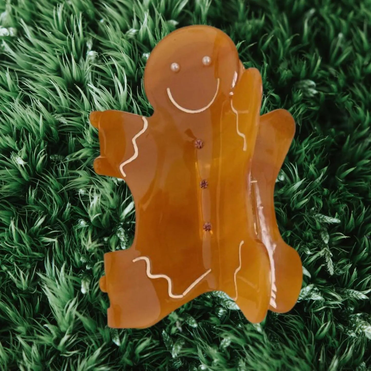 1 piece gingerbread man hair claw clip|hair clip|barrette|hair accessories