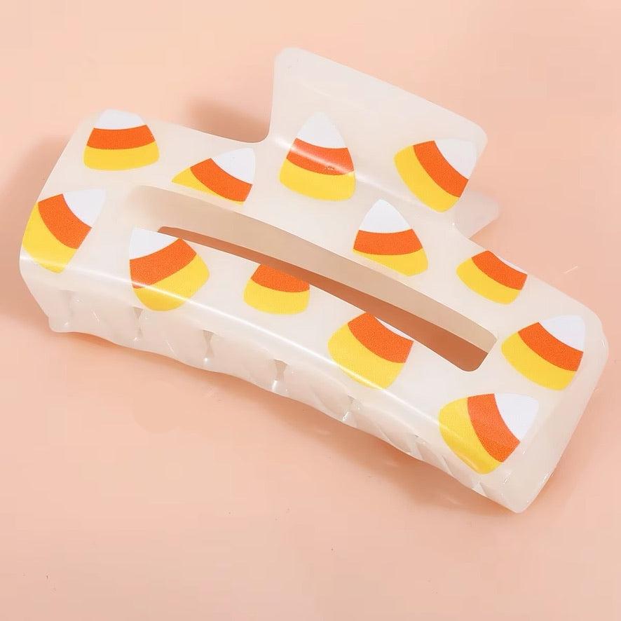 1 piece halloween pattern glow in the dark hair claw clip|hair clip|barrette|hair accessories