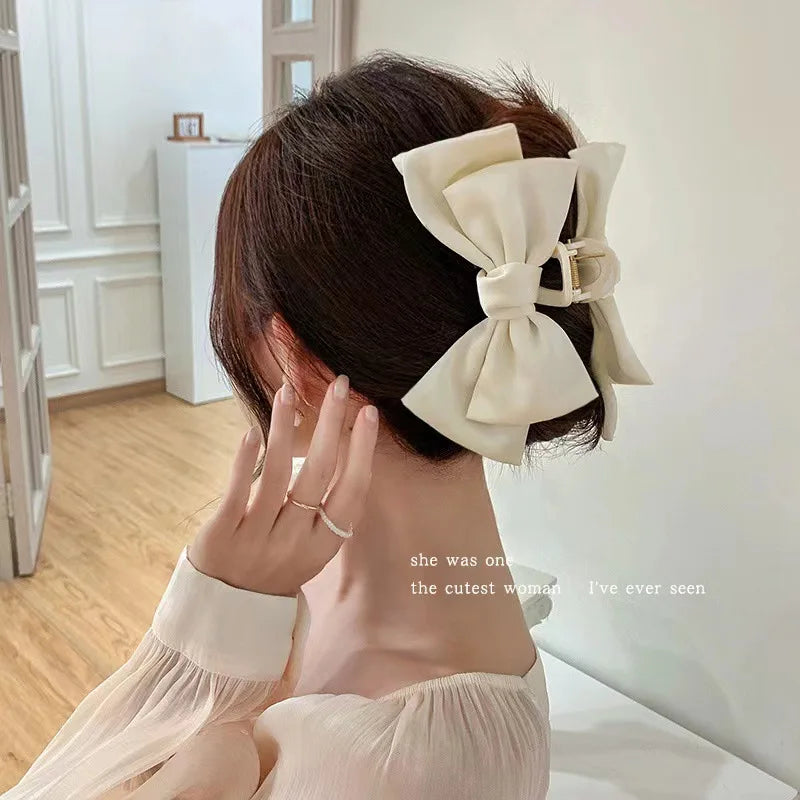 1 piece boho bow bandana fabric hair claw clip|hair clip|barrette|hair accessories